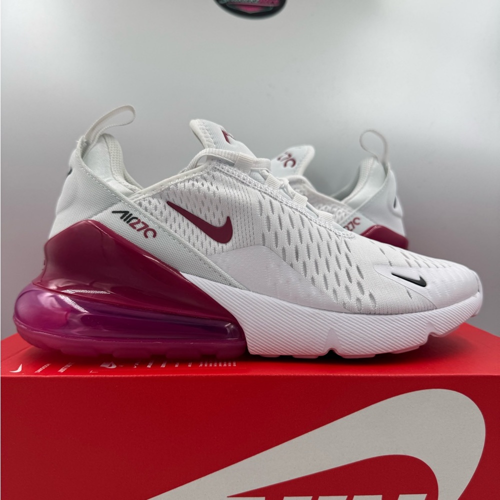 Nike Air Max 270 GS White Sweet Beet BRAND NEW Size 6.5Y